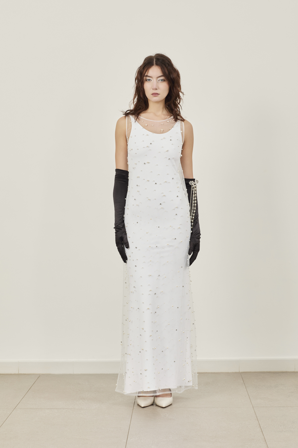 ABITO TULLE PERLE